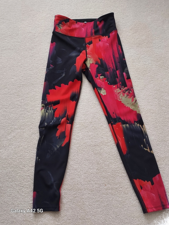 Noli Pants - Noli Abstract Print Leggings in Black, Red, Pink, Olive